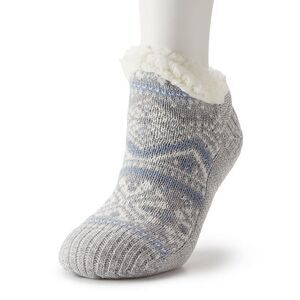 MUK LUKS Women's Shortie Cabin Sock - L/XL (8-10)